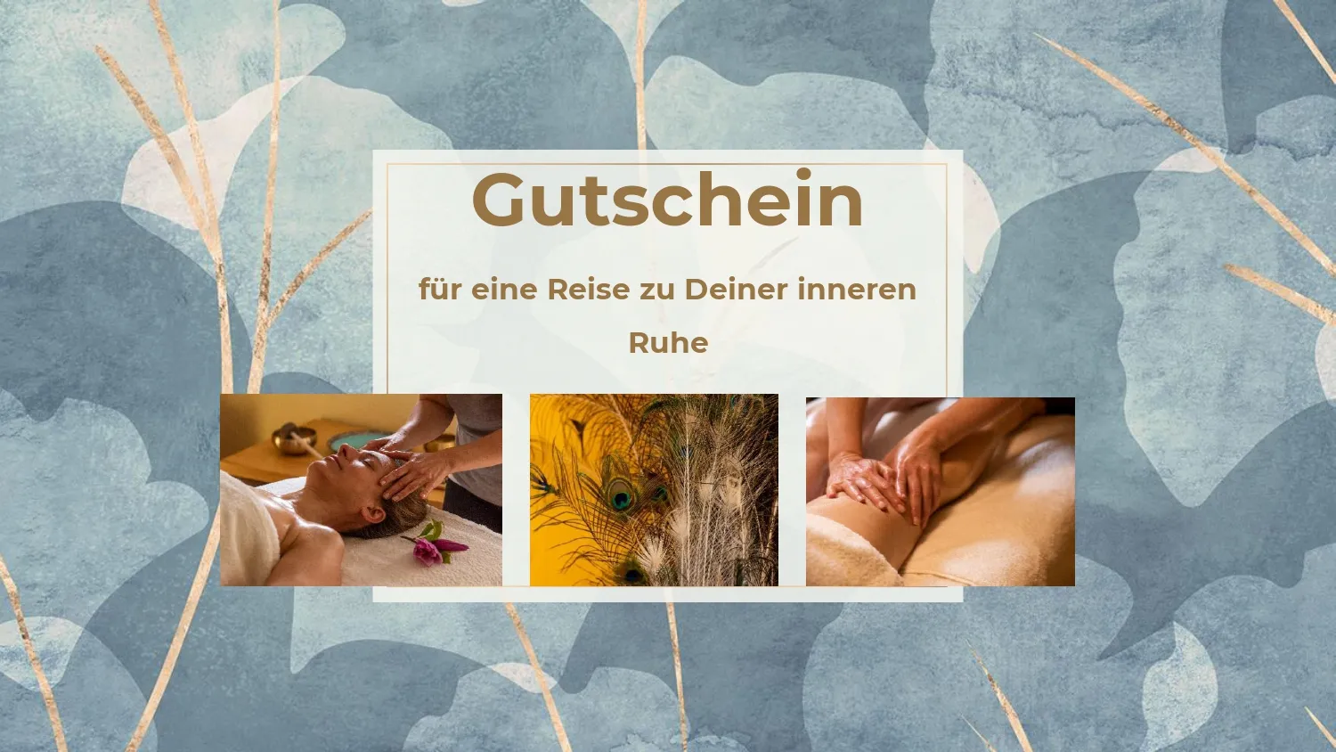 Gutschein für eine Massage (Vorderseite)